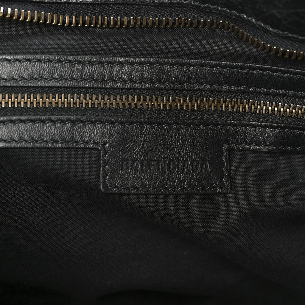 Balenciaga Agneau Arena Storico Classic Hardware Medium Le City Black