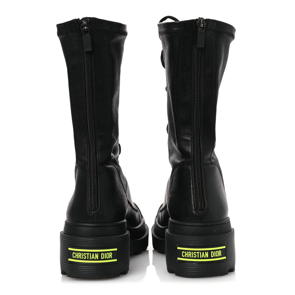 Christian Dior Nappa Stretch Dior Arcade Boots 39 Black