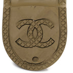 Chanel Caoutchouk CC High Boots 37 Khaki