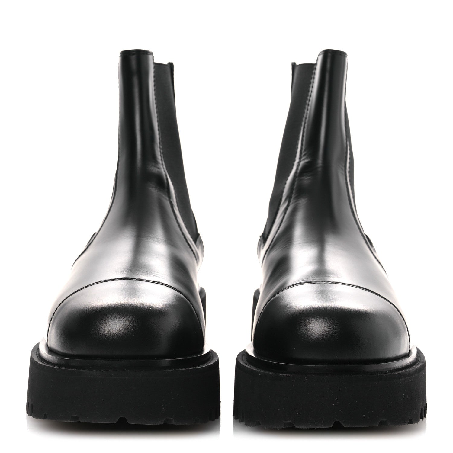 Chanel Calfskin Cap Toe CC Short Boots 41 Black