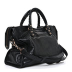 Balenciaga Agneau Giant 12 Rose Gold Hardware City Black