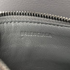 Balenciaga Calfskin Logo Embossed Small Tool 2.0 North-South Tote Balenciaga Grey
