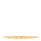 Chanel 18K Yellow Gold Diamond Mini Coco Crush Cuff Bracelet L