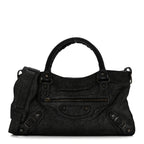 Balenciaga Craquele Calfskin Classic Hardware First Black