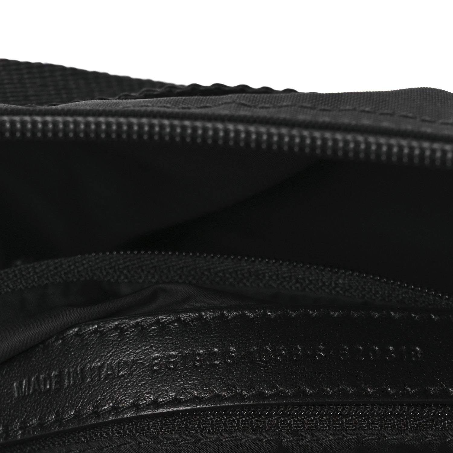 Balenciaga Recycled Sport Nylon Logo Embroidered Wheel Sling Bag Black Pink