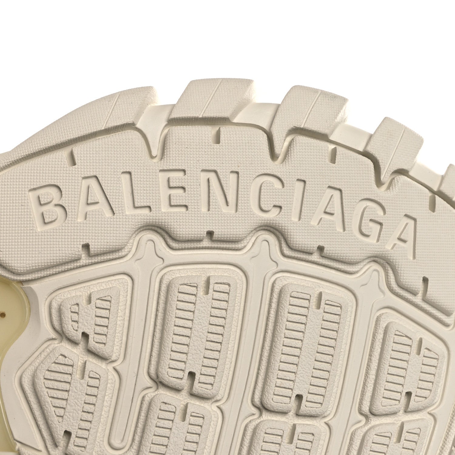 Balenciaga Mesh Nylon Faux Fur Womens Track Hike Sneakers 37 White
