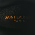 Saint Laurent Kid Scamosciato Niki 85 Wedge Booties 39.5 Black