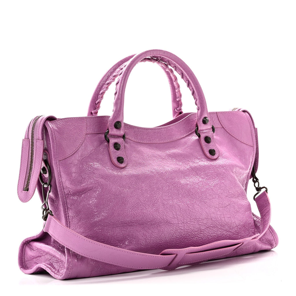 Balenciaga Agneau Classic Hardware City Rose Berlingot