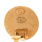 Chanel Round CC Clip On Earrings Gold