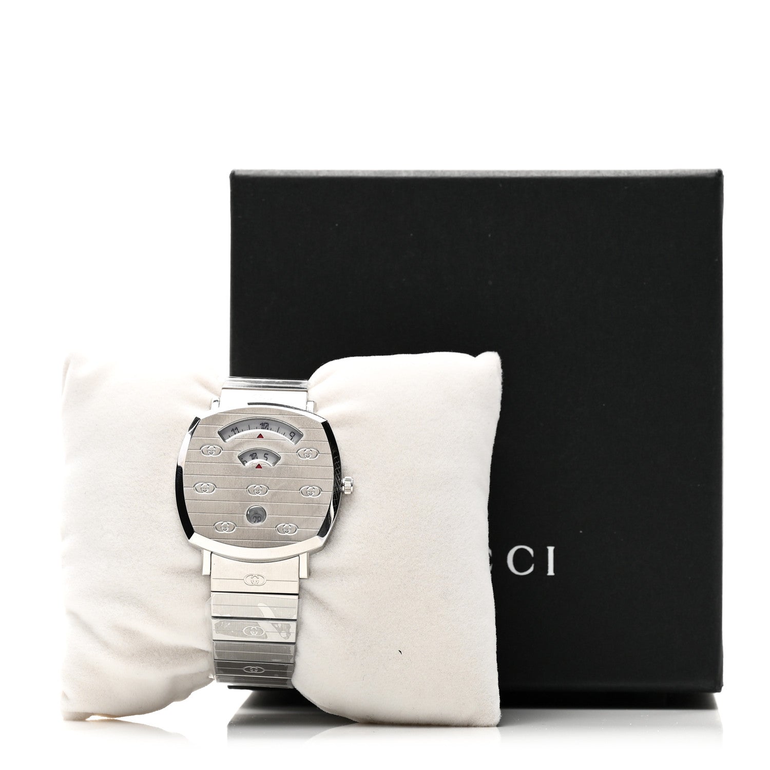 Gucci Stainless Steel 38mm Grip Quartz Watch