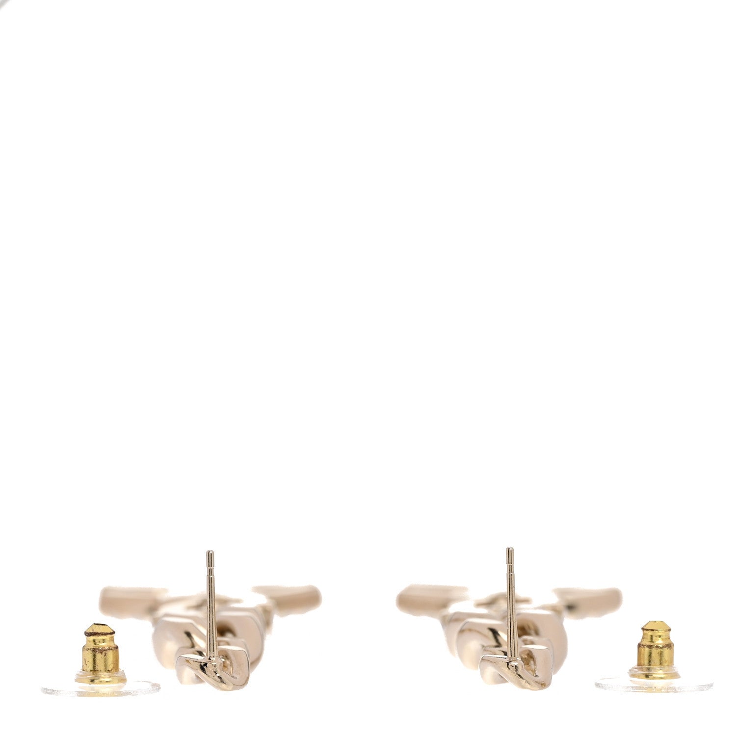 Chanel Metal Crystal CC Vendome CC Dangle Earrings Gold