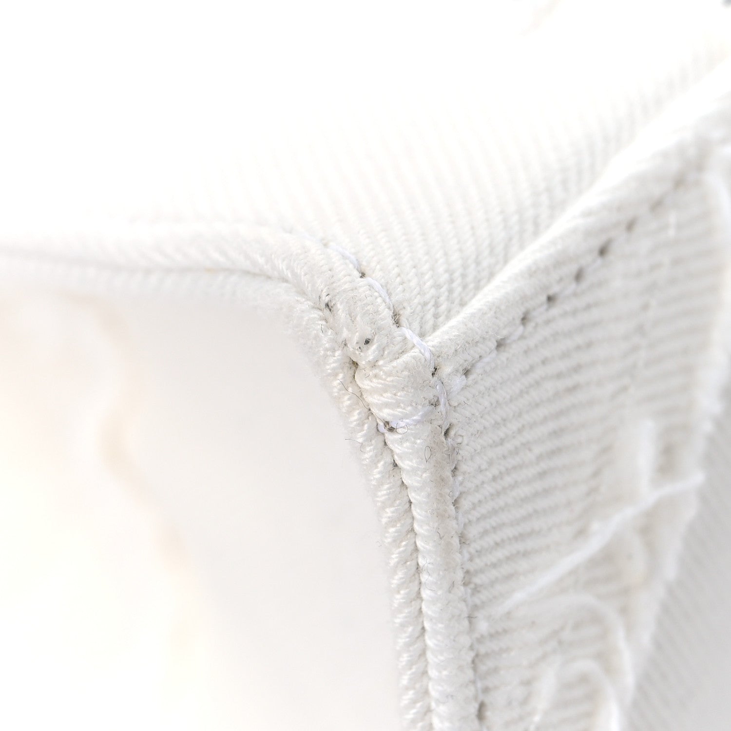Balenciaga Denim Patchwork Small Hourglass Top Handle Bag White
