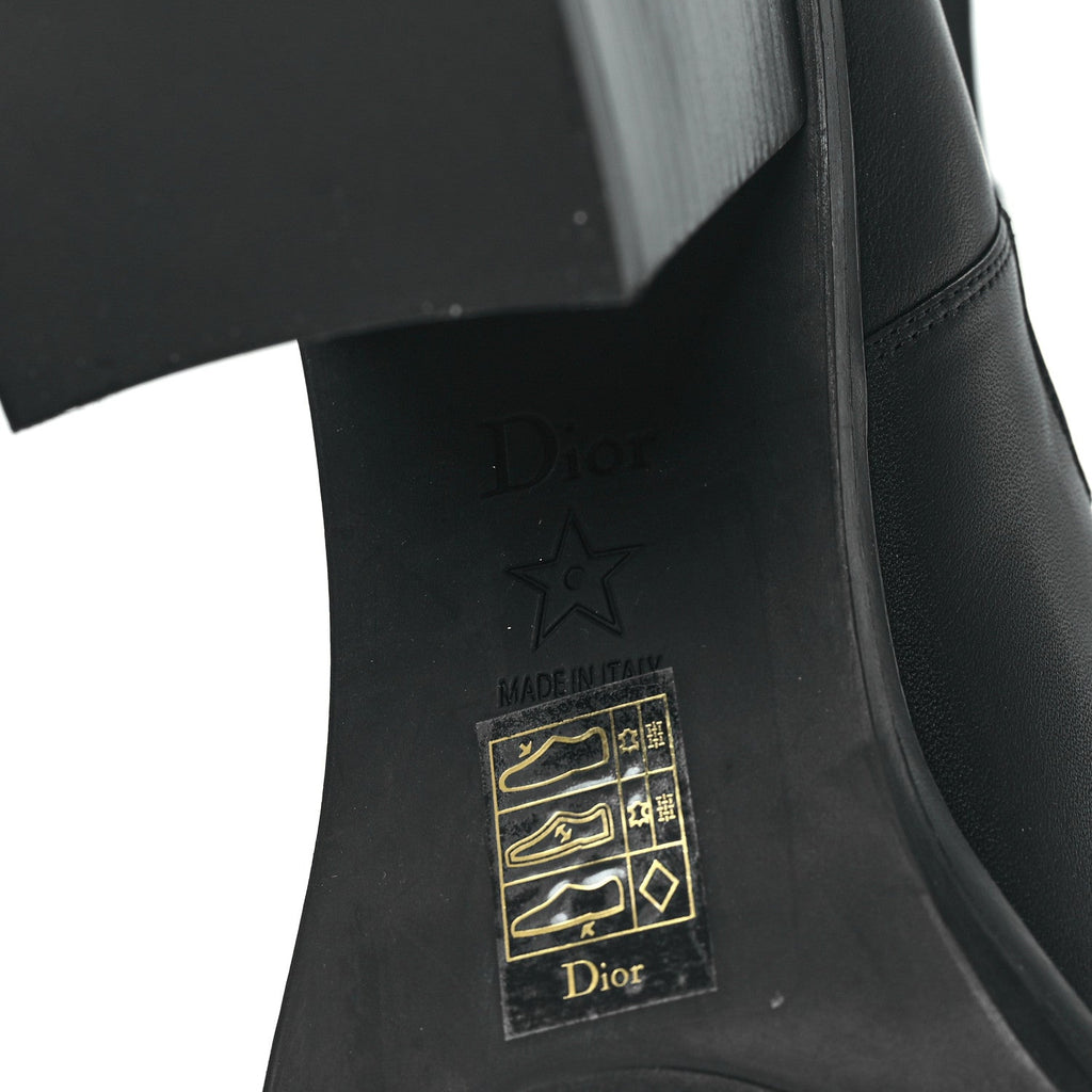Christian Dior Calfskin Empreinte Ankle Boots 41 Black