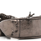 Balenciaga Metallic Agneau Arena Le Cagole Shoulder Bag XS Dark Bronze