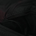 Balenciaga Recycled Sport Nylon Logo Embroidered Wheel Sling Bag Black White