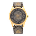 Gucci Stainless Steel Canvas 38mm G-Timeless GG Supreme Bee Quartz Watch Brown