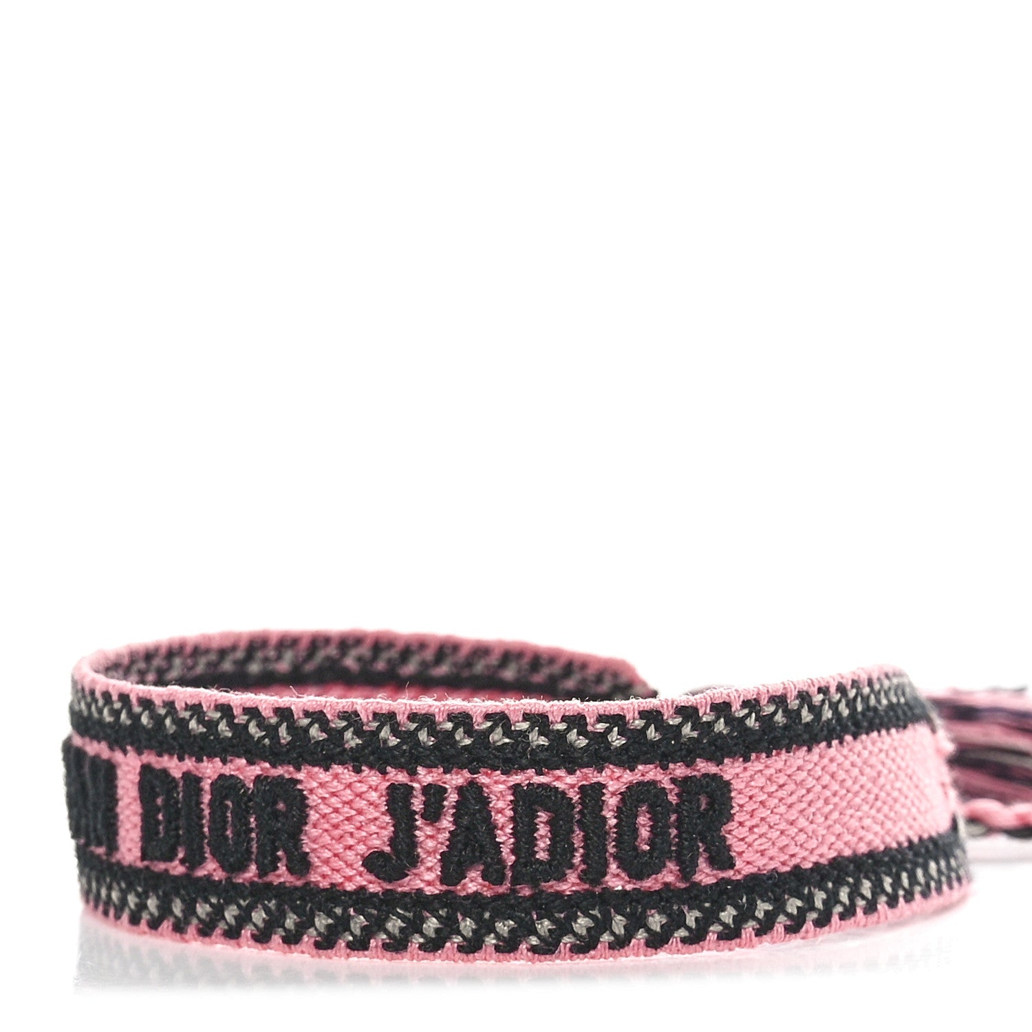 Christian Dior Woven Cotton J'Adior Friendship Bracelet Pink Multicolor