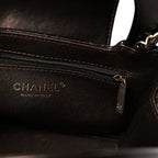 Chanel Metallic Aged Calfskin Quilted Nano Kelly Shopper Light Brown