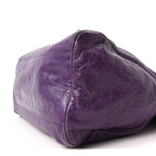 Balenciaga Agneau Classic Gold Hardware Velo Dark Violet