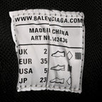 Balenciaga Mesh Nylon Fabric Womens Track Sneakers 35 Black Grey