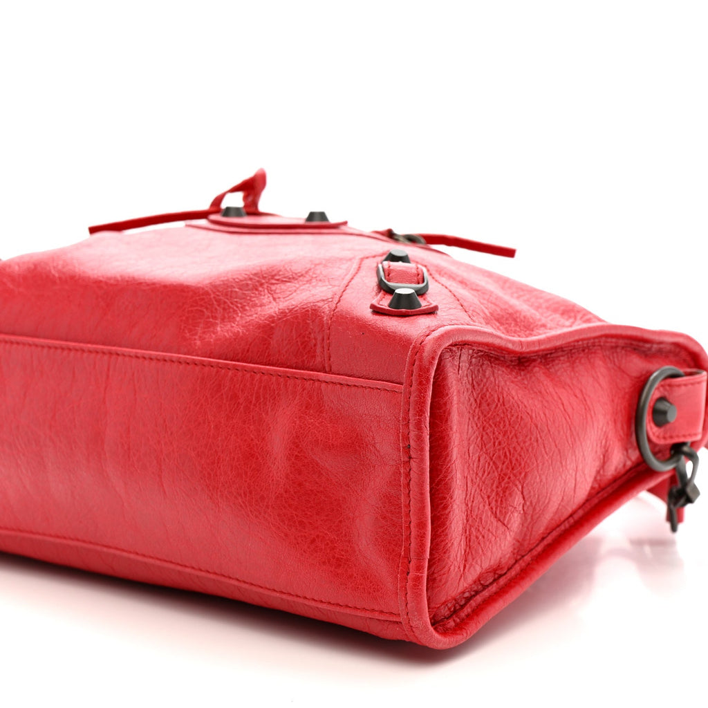 Balenciaga Agneau Classic Hardware S City Rouge Cardinal