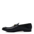 Gucci Betis Glamour Calfskin Horsebit Mens Jordaan Loafers 9.5 Black