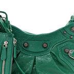 Balenciaga Agneau Arena Le Cagole Shoulder Bag XS Jade