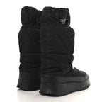 Prada Re-Nylon Gabardine Rubber Triangle Logo Mens Padded Snow Boots 8.5 Black
