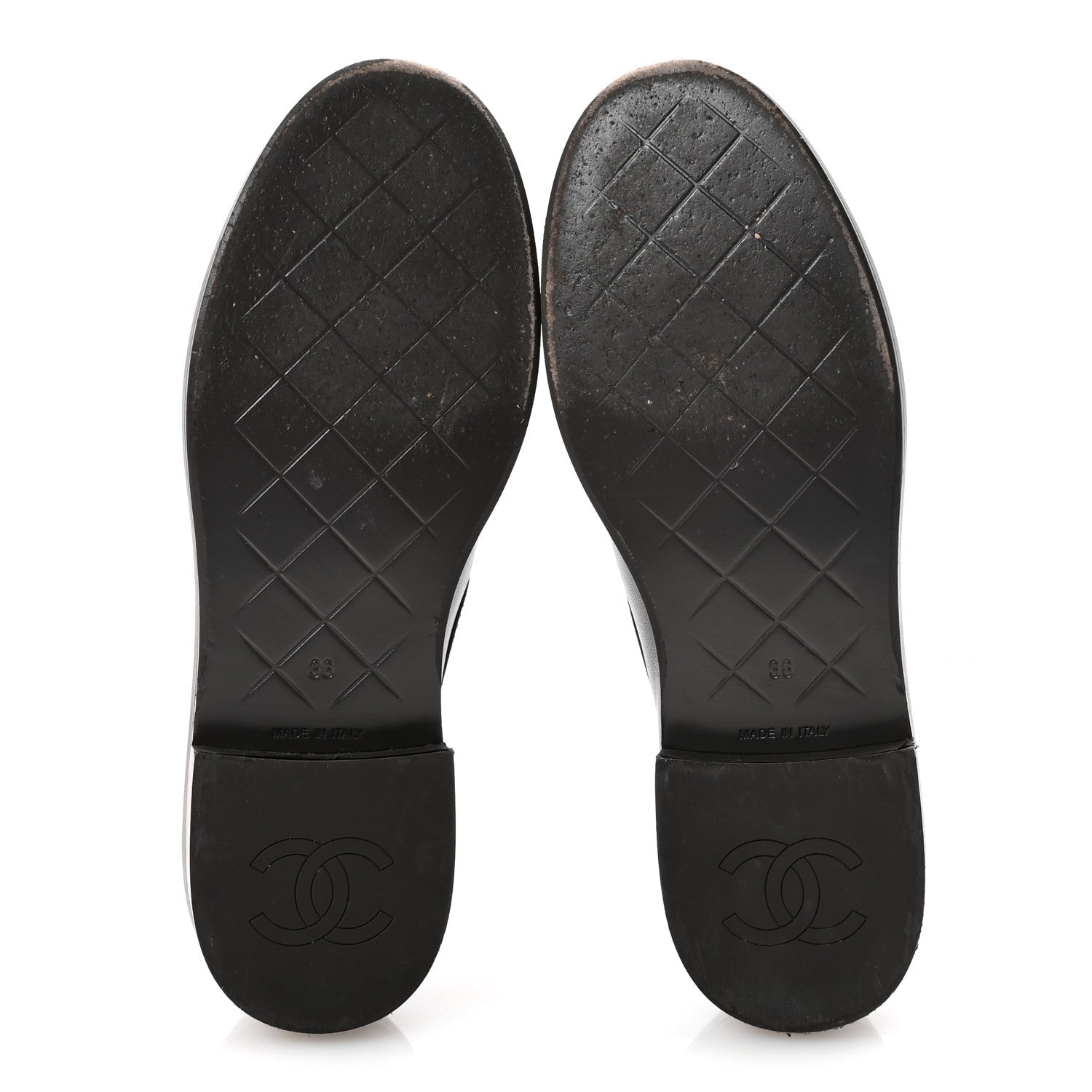 Chanel Lambskin Quilted CC Turnlock Loafers 36 Dark Brown