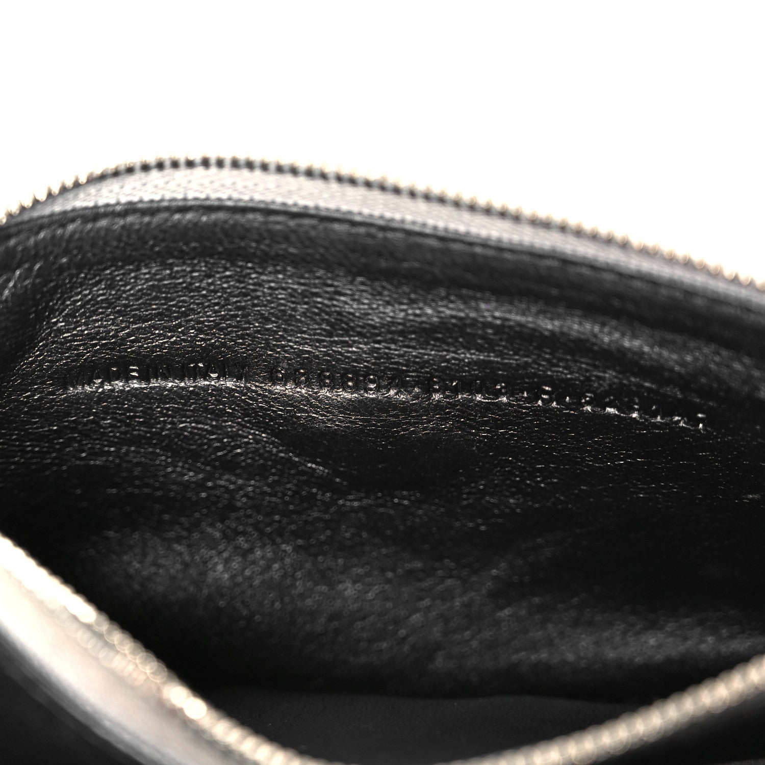Balenciaga Metallic Extra Supple Calfskin Crocodile Embossed Gossip Wallet On Chain Silver