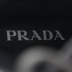 Prada Re-Nylon Gabardine Metal Triangle Logo Monolith Pouch Pocket 55mm Boots 39 Black