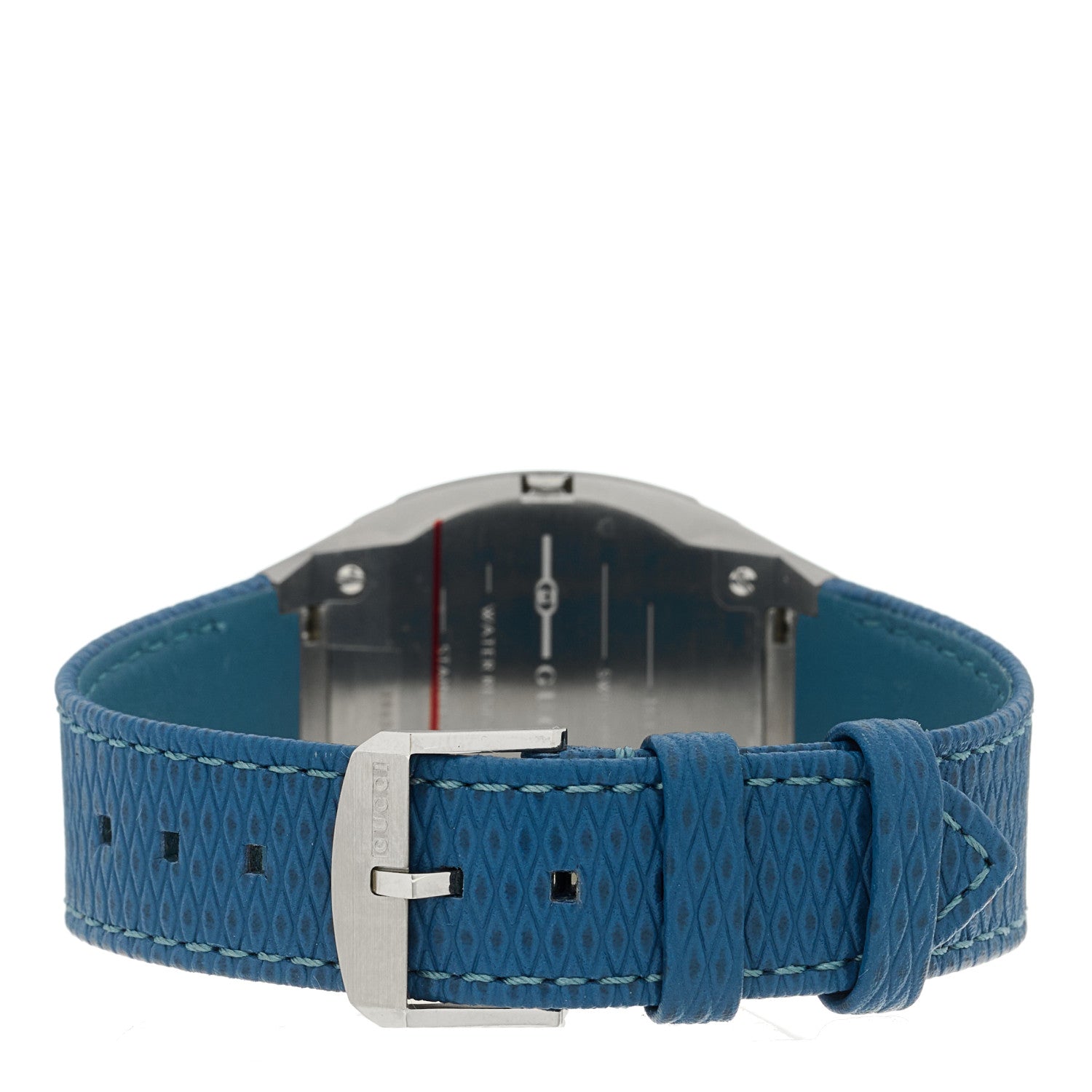 Gucci Stainless Steel Calfskin 38mm 25H Quartz Watch Blue
