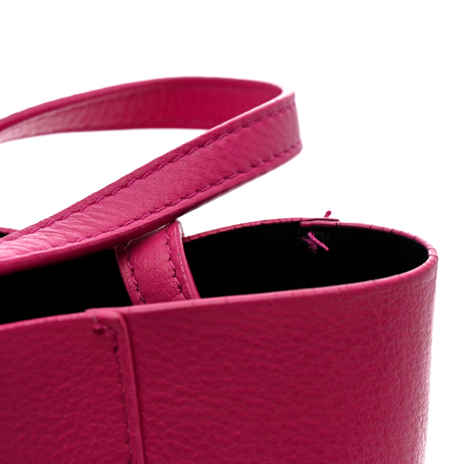 Balenciaga Calfskin XXS Everyday Tote Rose Magenta Black