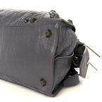 Balenciaga Agneau Arena Neo Cagole City Handbag Dark Grey