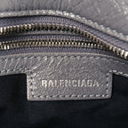 Balenciaga Agneau Arena Neo Cagole City Handbag Dark Grey