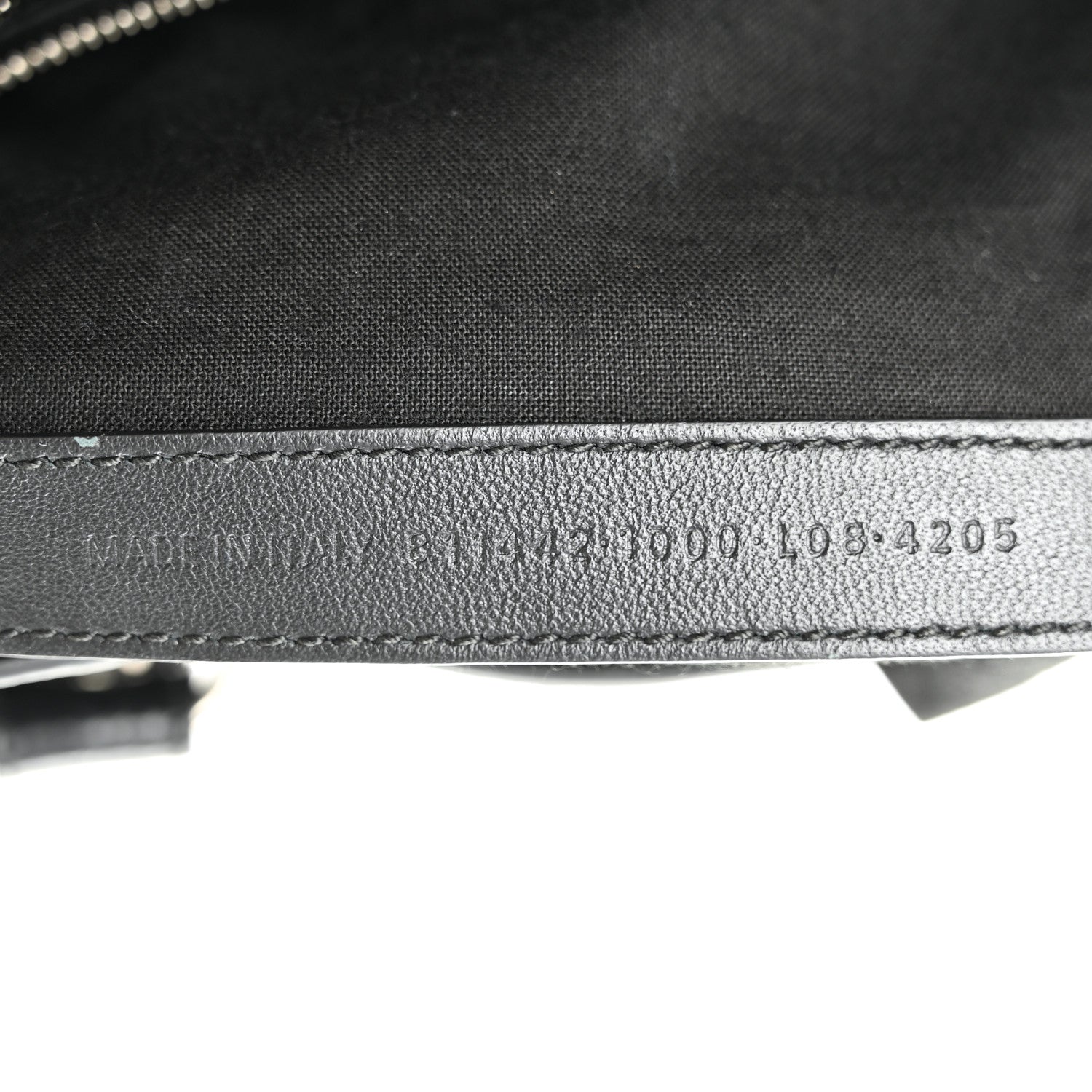 Balenciaga Agneau Arena Storico Silver Hardware Small Le City Black