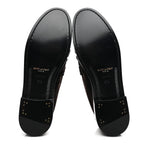 Saint Laurent Suede Le Loafer 15 Penny Slippers 37.5 Dark Chocolate