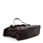 Balenciaga Agneau Classic Hardware Mini City Cigare Fonce