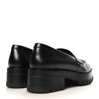 Chanel Calfskin Metal CC Loafers 39 Black