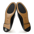 Gucci Calfskin Womens Jordaan Loafers 39 Black