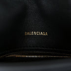 Balenciaga Crushed Calfskin Quilted Small Souvenirs Crush Chain Bag Black