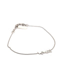 Saint Laurent Monogram Charm Bracelet Silver