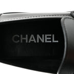 Chanel Calfskin CC Platform Loafers 36 Black