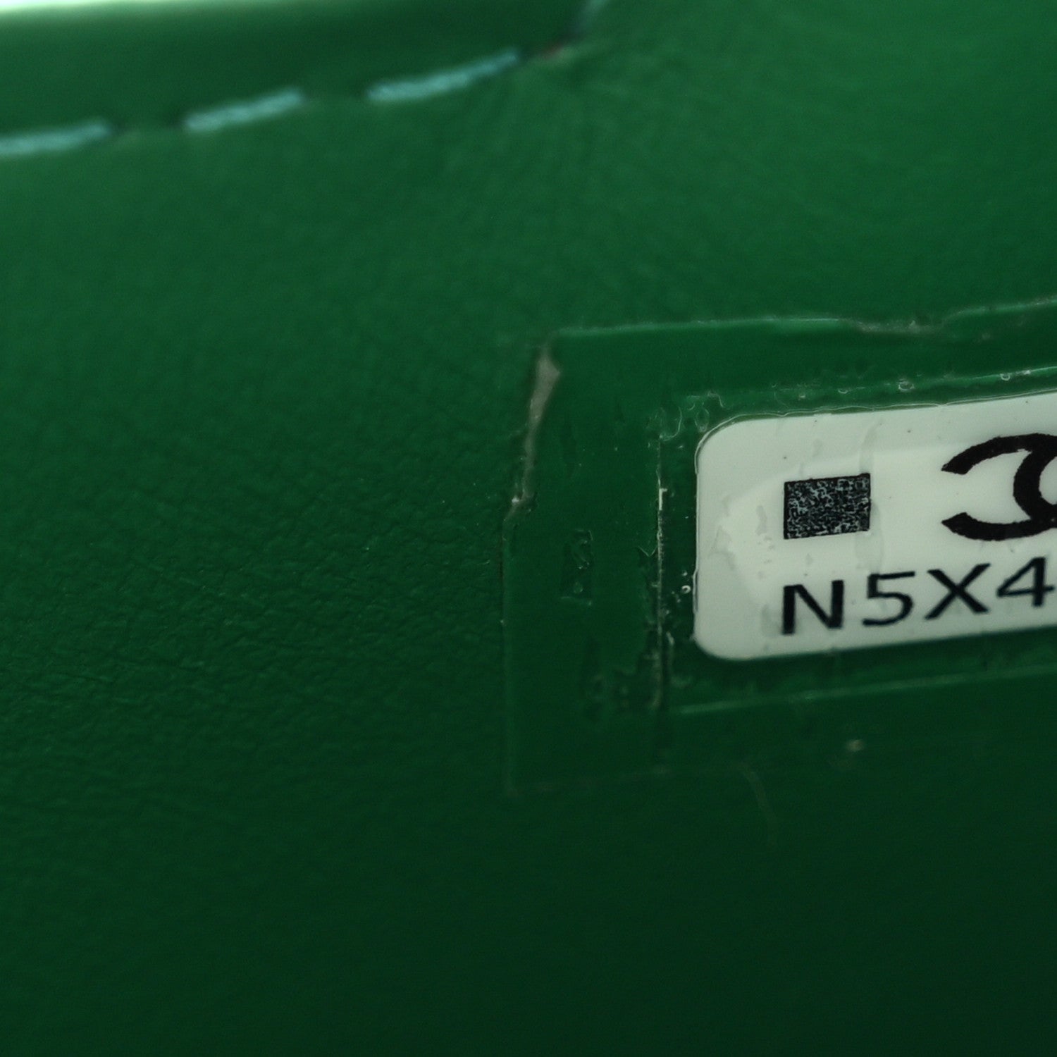 Chanel Shiny Aged Calfskin Quilted Mini Nano Kelly Shopper Green