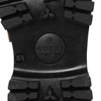 Gucci GG Supreme Monogram Cordovan Lux Womens Harald Horsebit 25mm Platform Loafers 35.5 Beige Sugar Pink Crop Shine Purple Marine