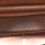 Chanel Metallic Aged Calfskin Quilted Nano Kelly Shopper Light Brown