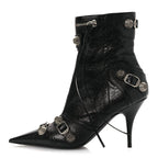 Balenciaga Agneau Arena Cagole 90mm Ankle Boots 36 Black