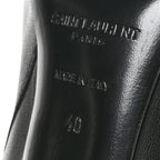 Saint Laurent Calfskin Opyum Ankle Boots 40 Black