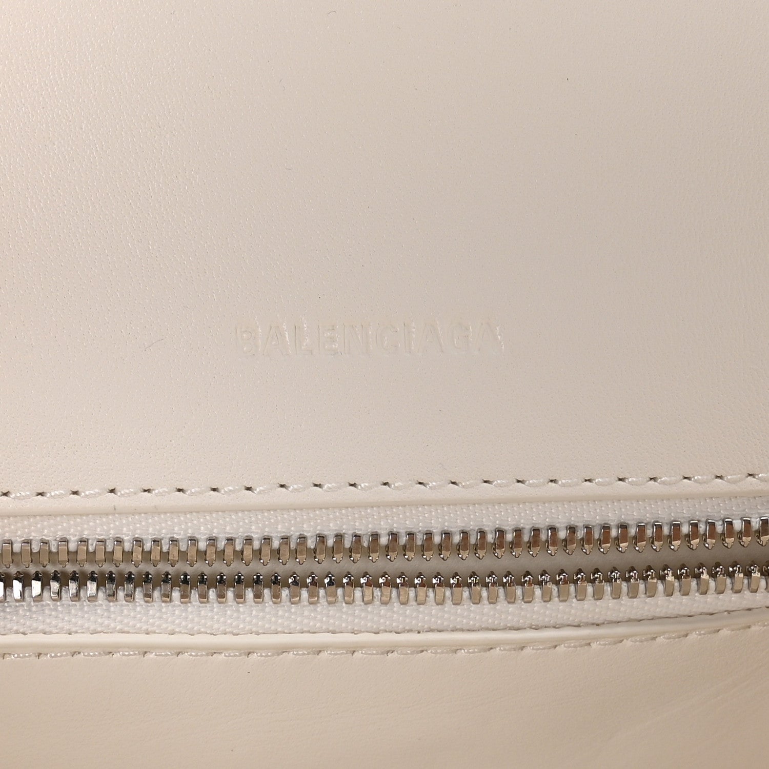 Balenciaga Faux Calfskin Fabric Glow In The Dark Small Sneakerhead Top Handle Bag White Orange