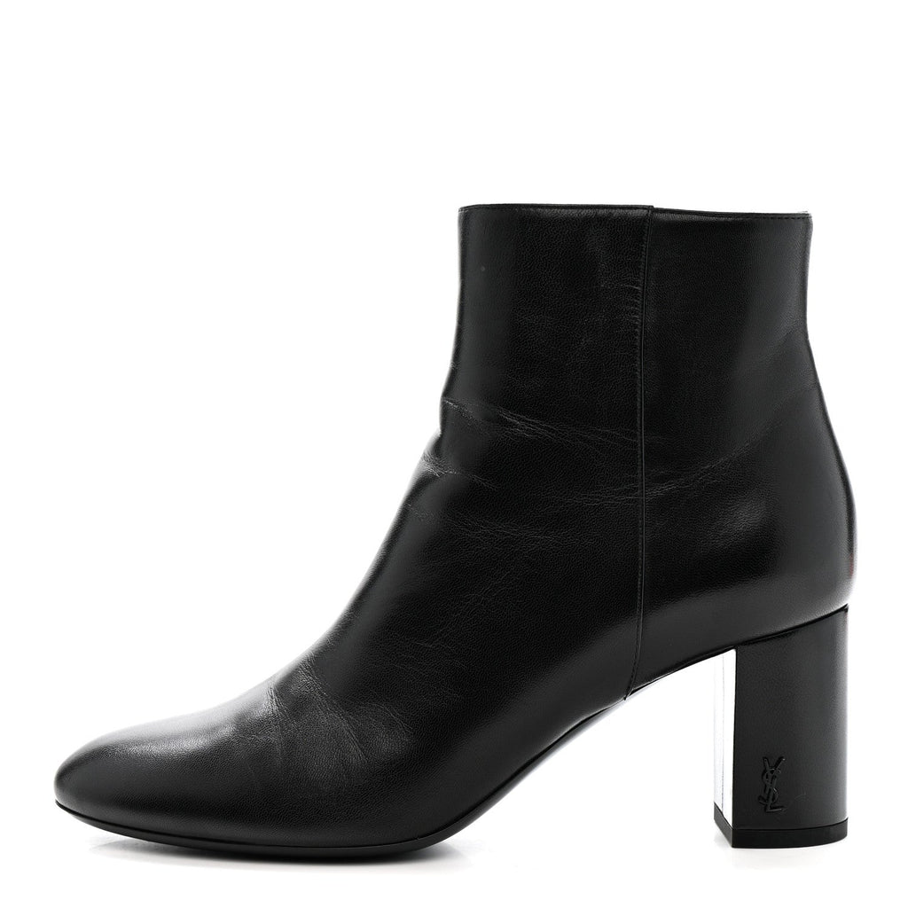 Saint Laurent Nappa Vendome Loulou Ankle Zip Boot 36.5 Black